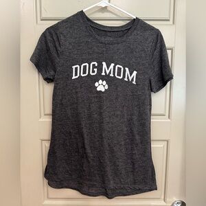 Modern Lux Gray and White Dog Mom Tee